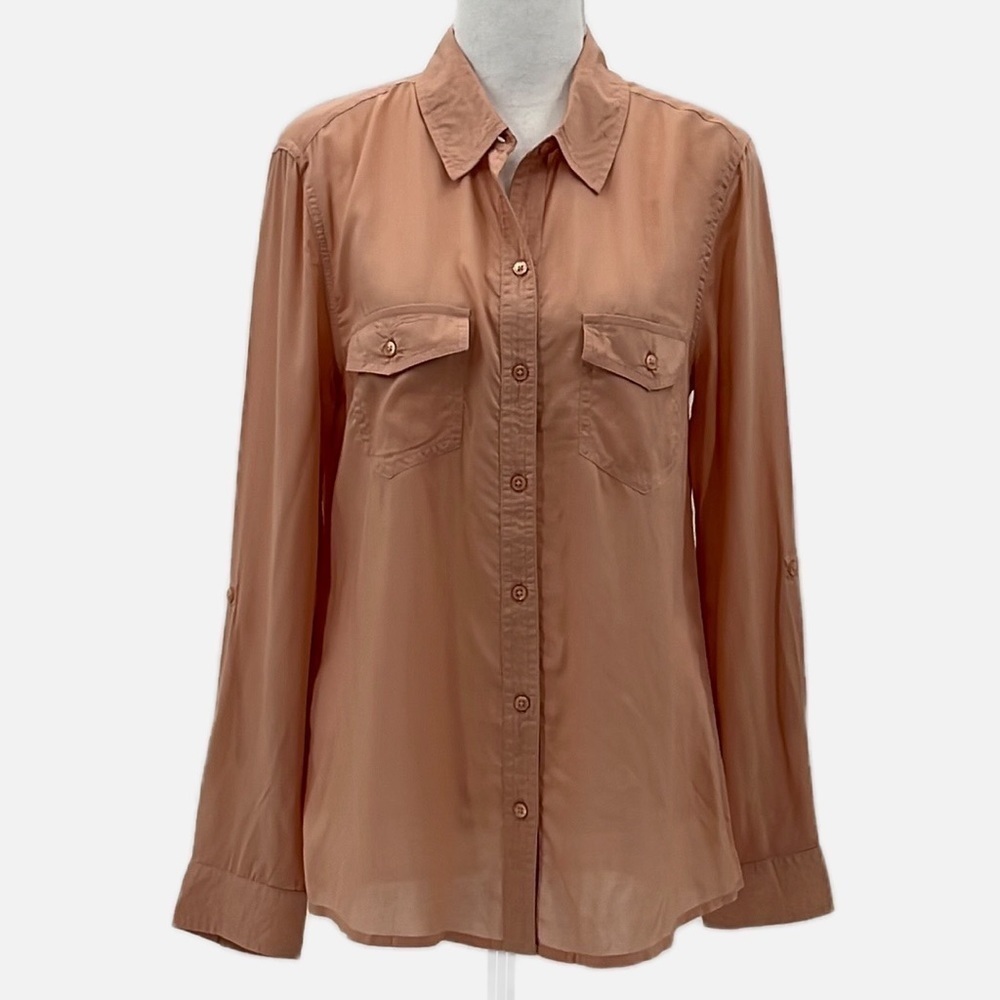 Melissa Odabash Robyn Button Front Long Sleeve Shirt - Nwot - Size Small